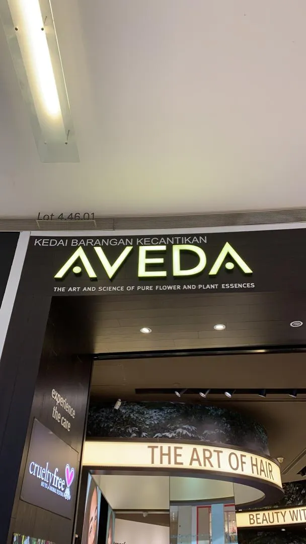 Aveda product display